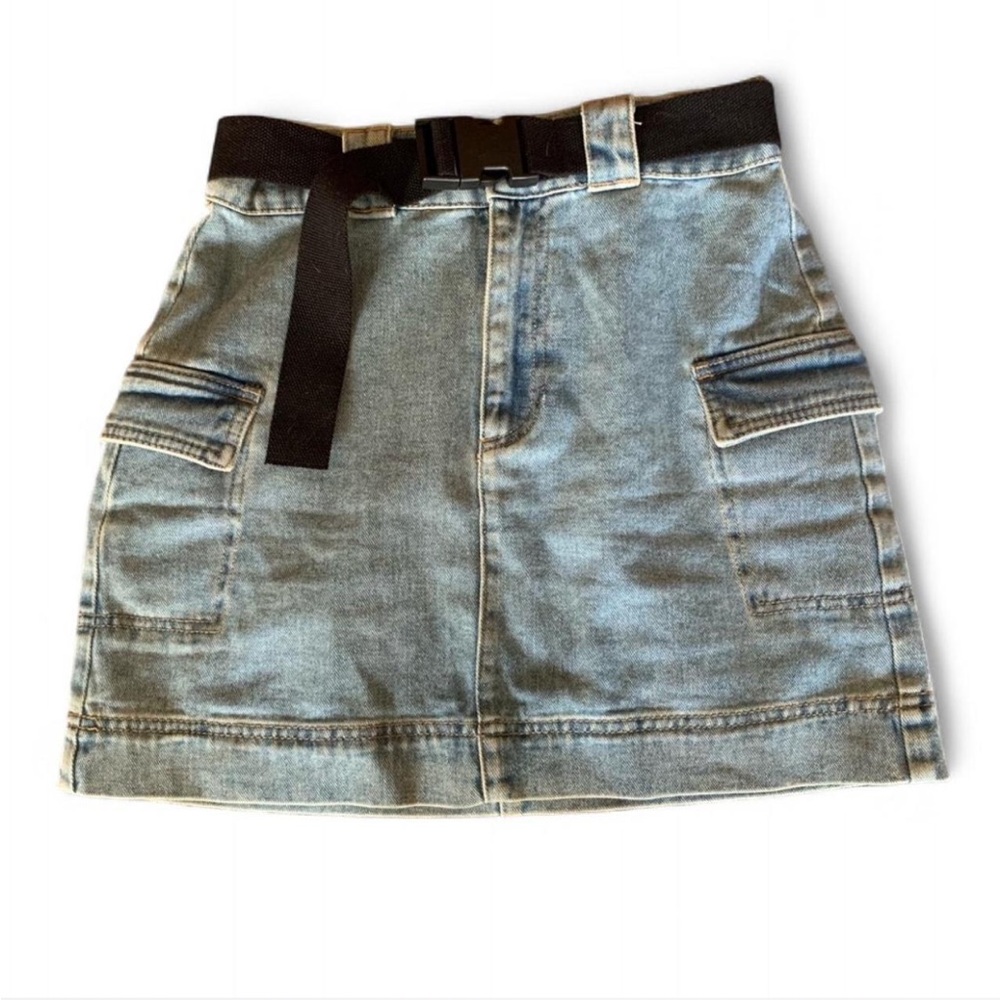 Jean skirt W/belt || Size 27 || Pacsun || NWOT